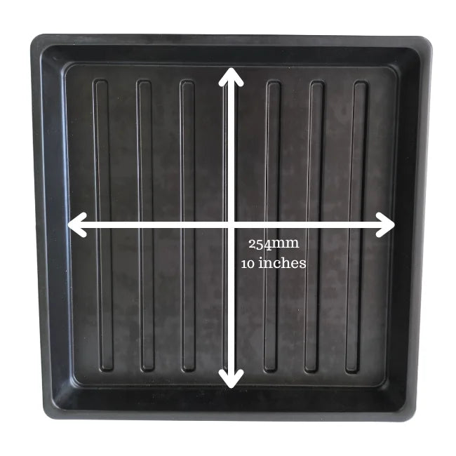 10x10 Tray With No Holes Measurements