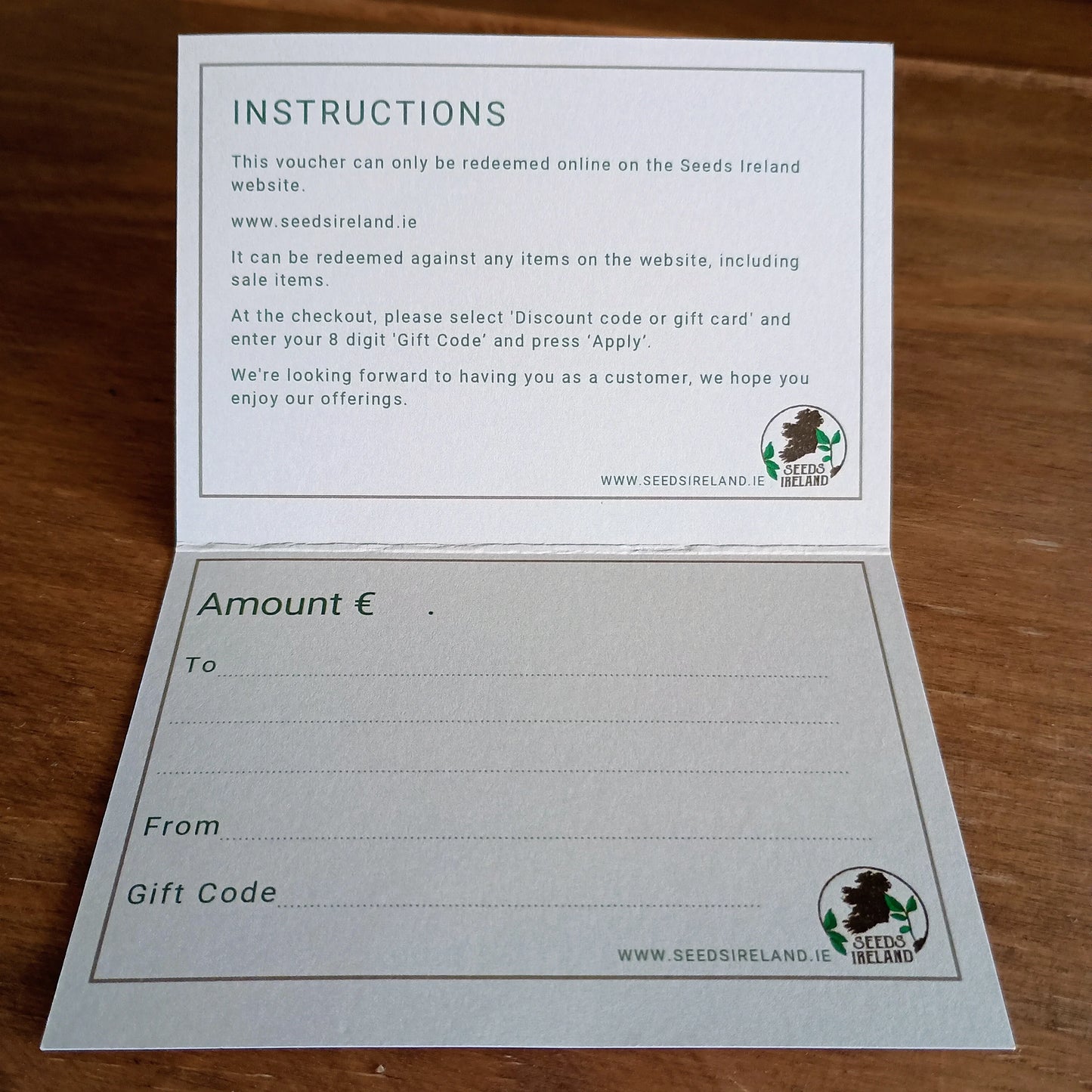 Seeds Ireland Gift Card