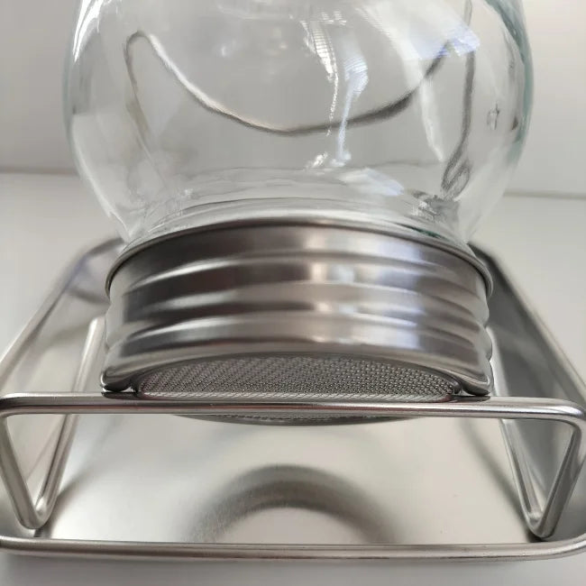 Pearl Jar with Steel Stand