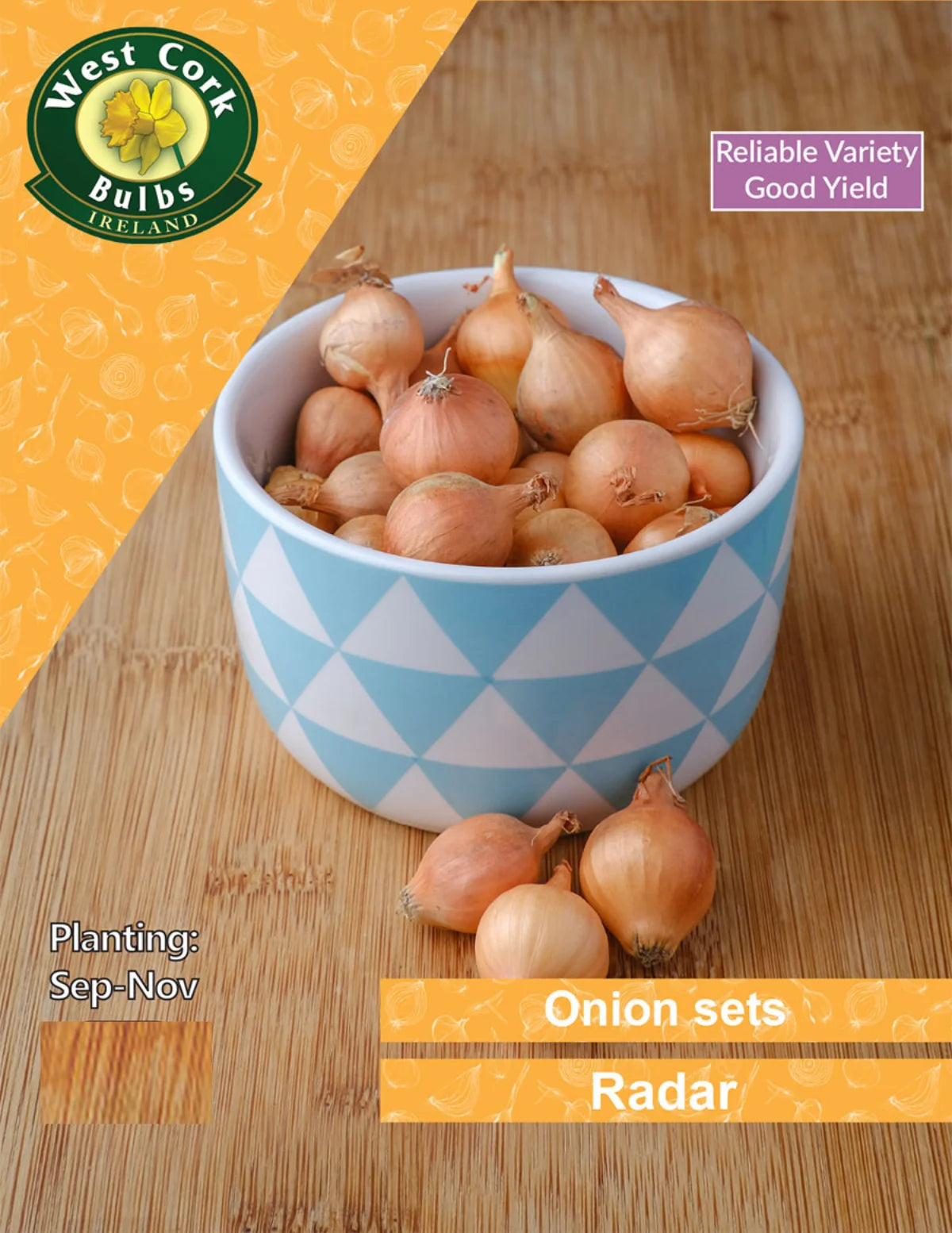 Radar Onion Sets Ireland Small Packs & Bulk Available Seeds Ireland