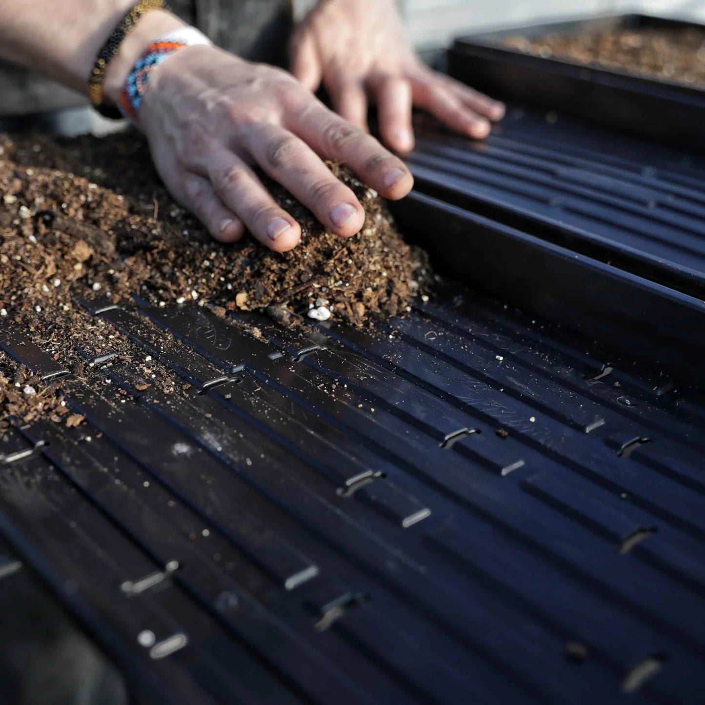 1020 Bootstrap Farmer Shallow Trays | With Holes | Heavy Duty Microgreens Or Seedling Trays