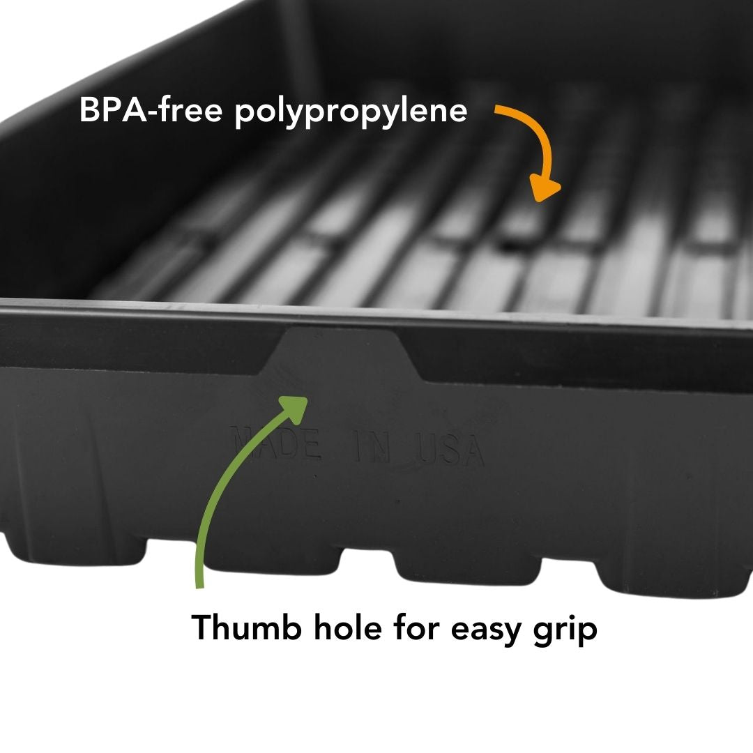 Deep 1020 Bootstrap Farmer Trays | With Holes | Heavy Duty Microgreens Or Seedling Trays