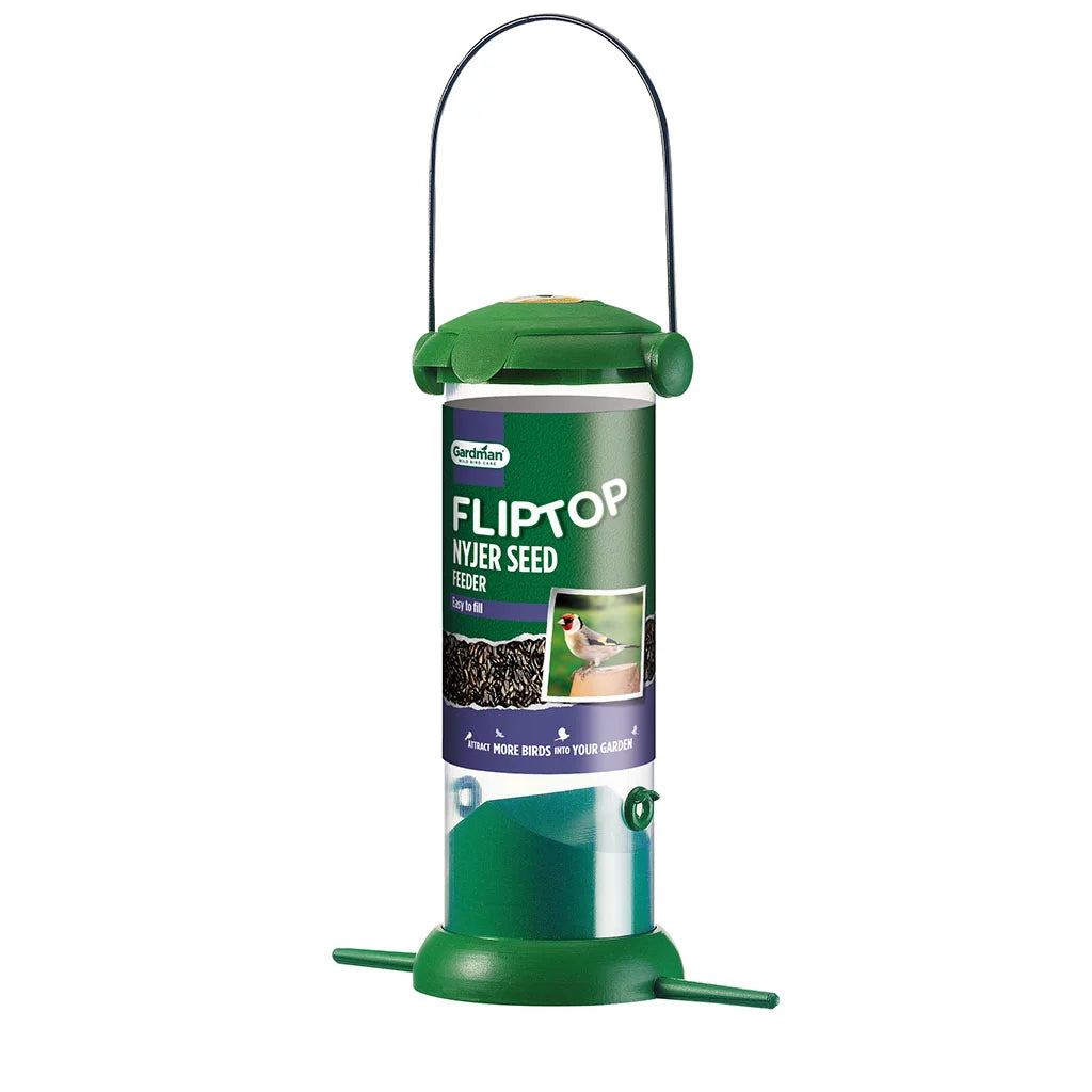 Flip Top Nyjer Seed Bird Feeder Peckish