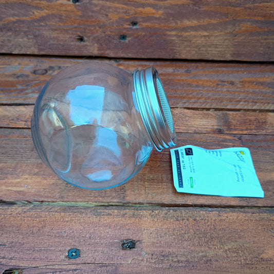 400ml Sprouting Jar with Metal Mesh Lid & Organic Salad Mix Seeds