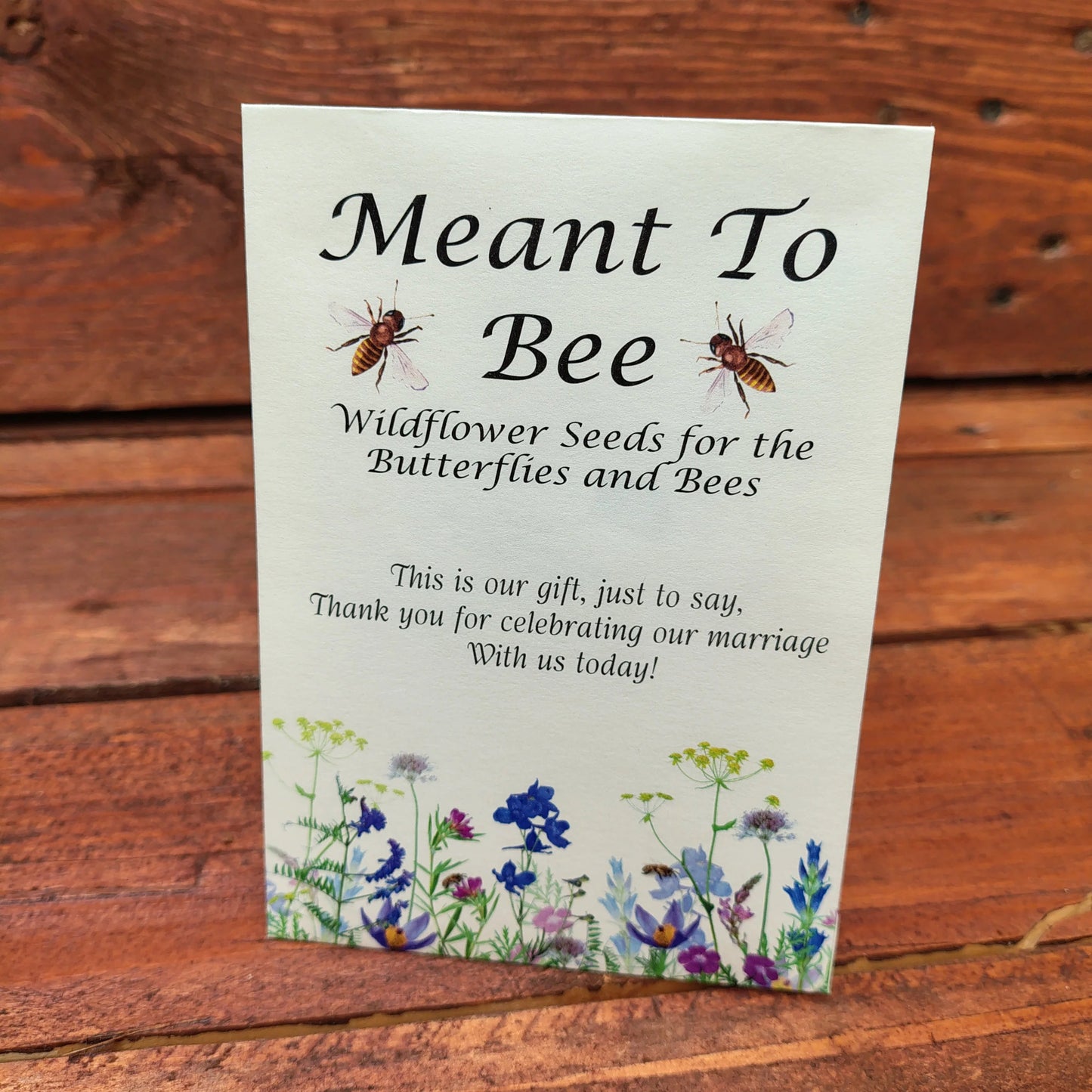 Wedding Favours - Meant To Bee - Wildflower Seed