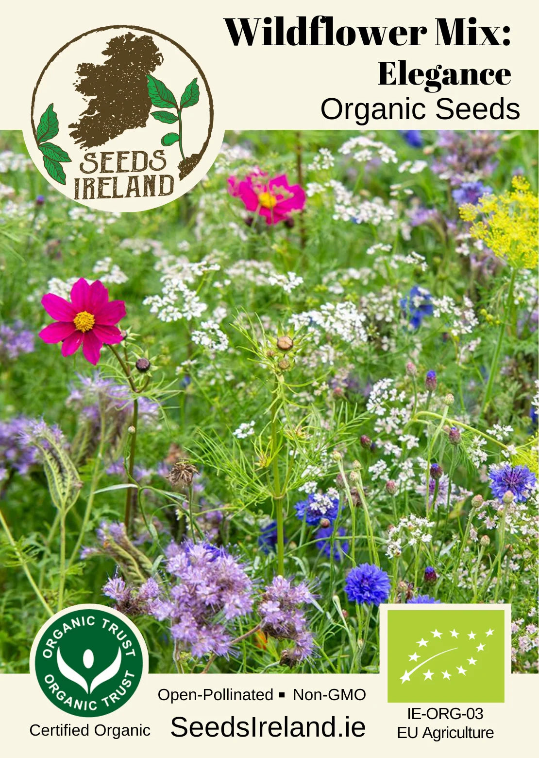 Wildflower Mixture: Elegance Organic Seed